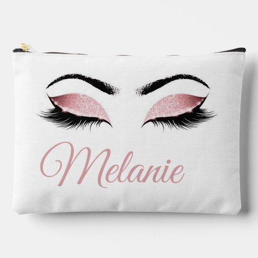 Personalisierter Glamour Augen Zubehörtasche (Vorderseite)