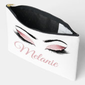 Personalisierter Glamour Augen Zubehörtasche (Offen)