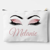 Personalisierter Glamour Augen Zubehörtasche (Rückseite)
