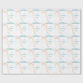 Personalisierter Glamour Bride Polterabend Wrap Geschenkpapier (Flach)