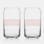 Personalisierter Glamour Dosenglas (Rückseite)