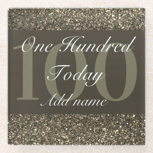 Personalisierter glamouröser Untersetzer 100. (Vorderseite)