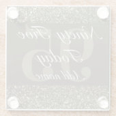 Personalisierter glamouröser Untersetzer 95. (Rückseite)