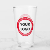 Personalisierter Glas mit Ihrem Firmenlogo Text Br (Rückseite)