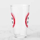 Personalisierter Glas mit Ihrem Firmenlogo Text Br (Links)