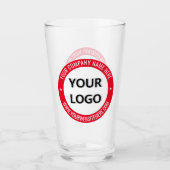 Personalisierter Glas mit Ihrem Firmenlogo Text Br (Vorderseite)