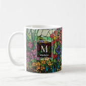 Personalisierter Glasblumen-Wildblumen-Becher Kaffeetasse (Links)