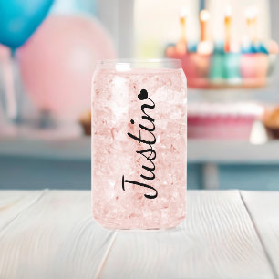 Personalisierter Glastumbler Dosenglas