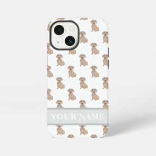 Personalisierter glatter roter Dachshund iPhone 13 Mini Hülle