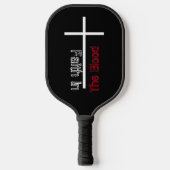 Personalisierter Glaube an das Christliche Blutkre Pickleball Schläger (Vorderseite)