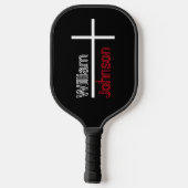 Personalisierter Glaube an das Christliche Blutkre Pickleball Schläger (Rückseite)