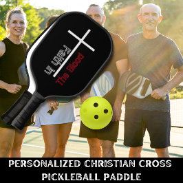 Personalisierter Glaube an das Christliche Blutkre Pickleball Schläger