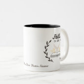 Personalisierter Glaube an Gott, Gott segne euch T Zweifarbige Tasse (VorderseiteRechts)
