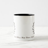 Personalisierter Glaube an Gott, Gott segne euch T Zweifarbige Tasse (Mittel)