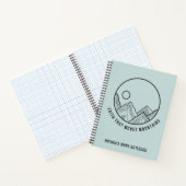 Personalisierter Glaube, der die Berge Christlich Notizblock (Innenseite)