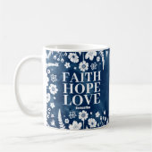 Personalisierter Glaube, Hoffnung, Liebe Christlic Kaffeetasse (Links)
