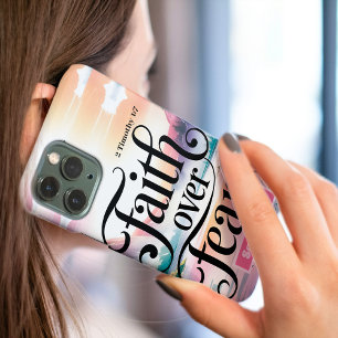 Personalisierter Glaube über Angst Christliche Fra iPhone 16 Pro Max Hülle