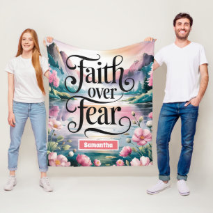 Personalisierter Glaube über Angst Christliche Fra Fleecedecke