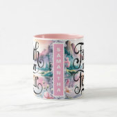 Personalisierter Glaube über Angst Christliche Fra Tasse (Zentrum)