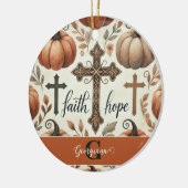 Personalisierter Glaube und Hoffnung Christliches  Keramik Ornament (Links)