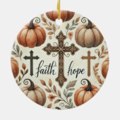 Personalisierter Glaube und Hoffnung Christliches  Keramik Ornament (Hinten)