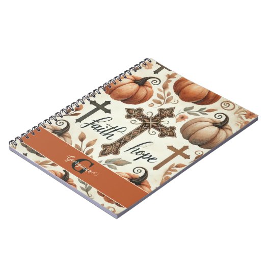 Personalisierter Glaube und Hoffnung Christliches  Notizblock (Linke Seite)