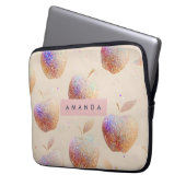 Personalisierter Glitter Apfel Funkel Frucht Paste Laptopschutzhülle (Vorderseite Links)