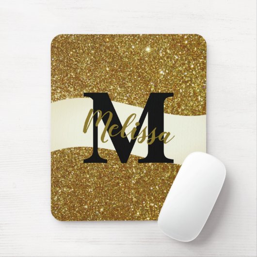 Personalisierter Glitter Mousepad (Mit Mouse)