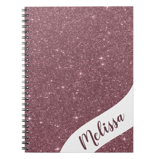 Personalisierter Glitter Notizblock (Vorderseite)
