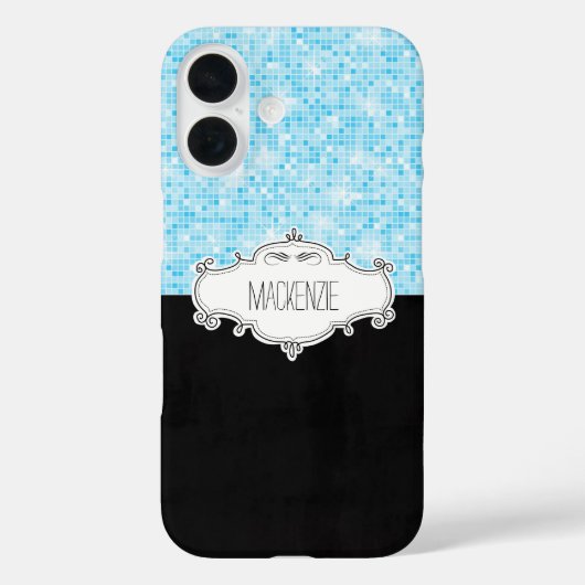 Personalisierter Glittery-Fall Case-Mate iPhone Hülle (Rückseite)