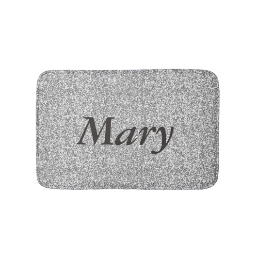 Personalisierter Glitzer Bath Mat Badematte (Vorderseite)