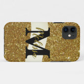 Personalisierter Glitzer Case-Mate iPhone Hülle (Rückseite (Horizontal))