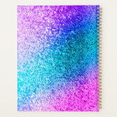 Personalisierter Glitzer Eleganter Skriptname 2021 Planer (Rückseite)