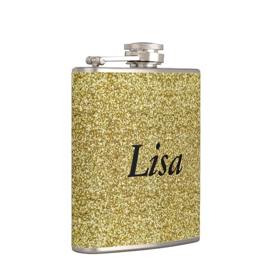 Personalisierter Glitzer Flachmann (Rechts)