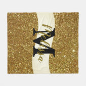 Personalisierter Glitzer Fleecedecke (Vorderseite (Horizontal))