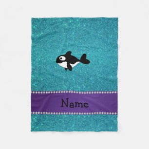 Personalisierter Glitzer Fleecedecke