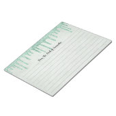 Personalisierter Glitzer Girly Trendy Notizblock (angewinkelt)
