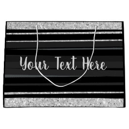 Personalisierter Glitzer Große Geschenktüte