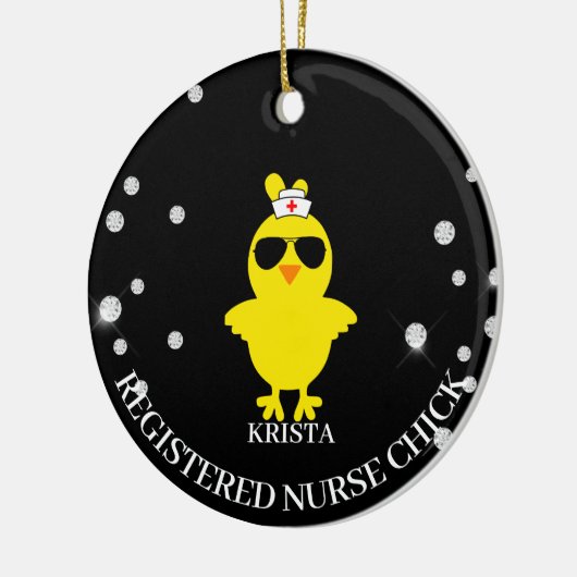 Personalisierter Glitzer Keramik Ornament (Links)