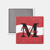 Personalisierter Glitzer-Magnet Magnet (Vorderseite/Rückseite)