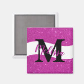 Personalisierter Glitzer-Magnet Magnet (Vorderseite/Rückseite)