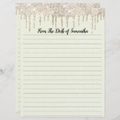 Personalisierter Glitzer mit festem Verlaufsband (Vorne/Hinten)