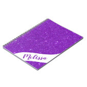 Personalisierter Glitzer Notizblock (Linke Seite)