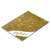 Personalisierter Glitzer Notizblock (Linke Seite)