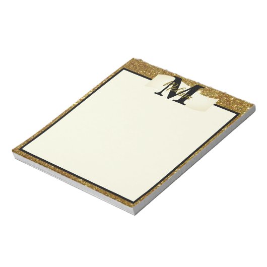 Personalisierter Glitzer Notizblock (Rotiert)