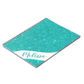 Personalisierter Glitzer Notizblock (Linke Seite)