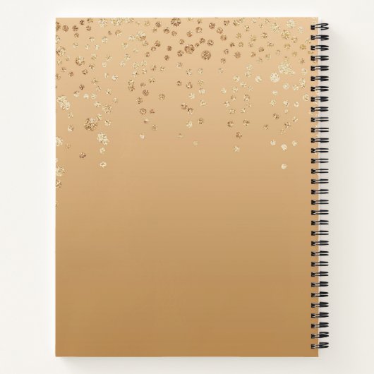 Personalisierter Glitzer Notizblock (Rückseite)