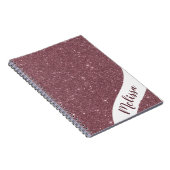 Personalisierter Glitzer Notizblock (Rechte Seite)