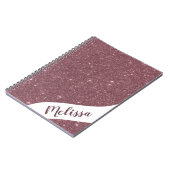 Personalisierter Glitzer Notizblock (Linke Seite)