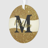 Personalisierter Glitzer Ornament (Vorderseite)